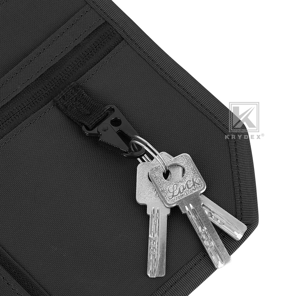 Krydex Tactical Hook Backed Organizer Panel Admin Insert EDC Pouch for Backpack Range Bag Accessory organizer Outdoor survival gear panel