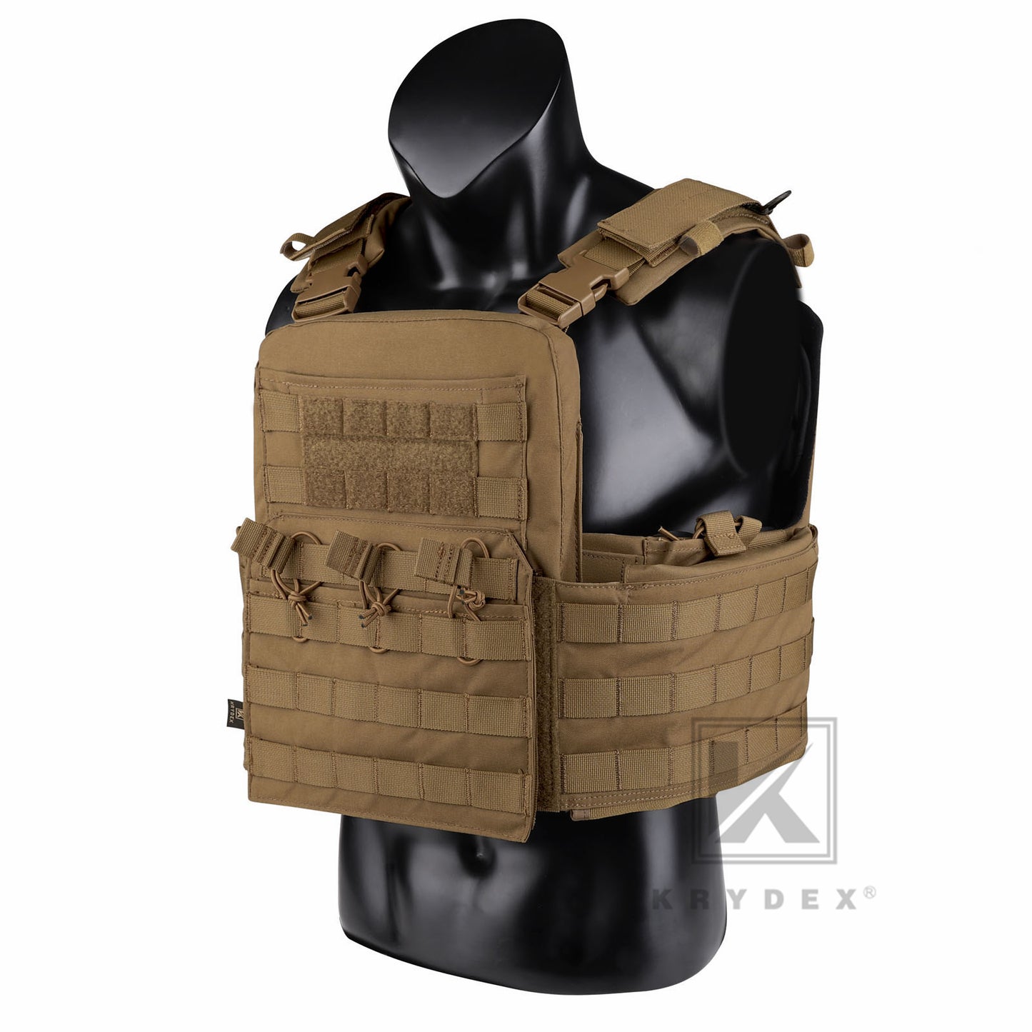 KRYDEX Tactical Plate Carrier Heavy Duty Modular MOLLE Vest