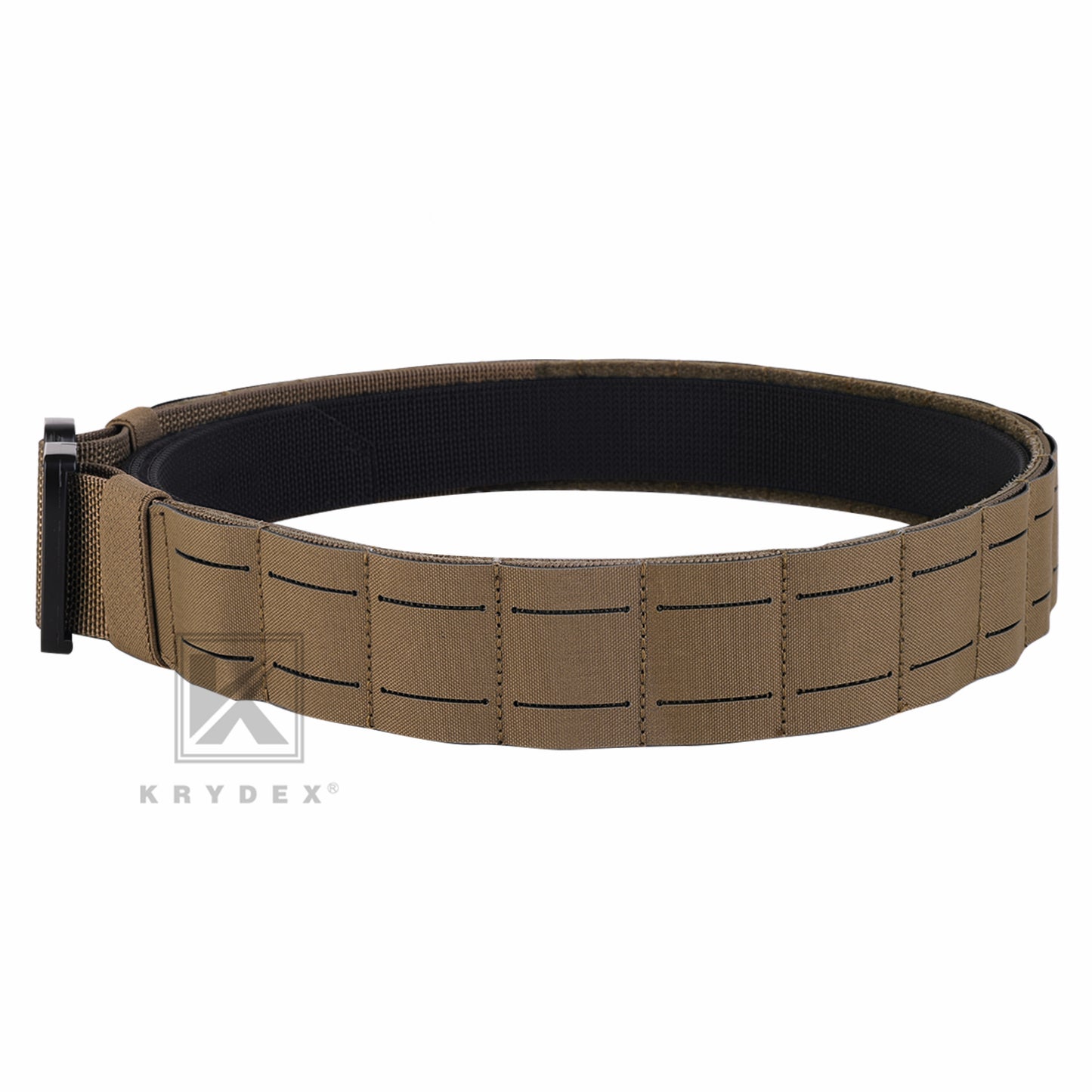 Krydex Tactical Molle Belt Quick Release Duty Gun Shooting Belt Laser Molle Padded Load Bearing Stiffened Belt