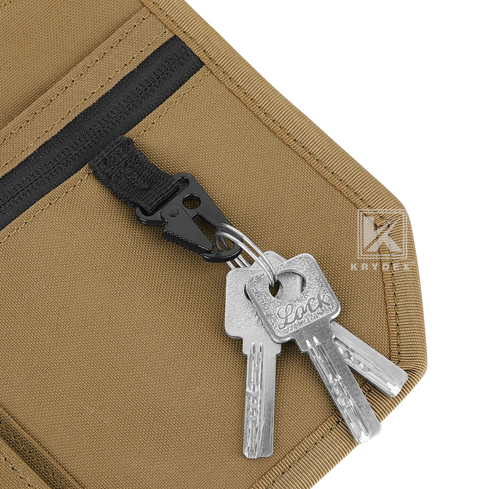 Krydex Tactical Hook Backed Organizer Panel Admin Insert EDC Pouch for Backpack Range Bag Accessory organizer Outdoor survival gear panel