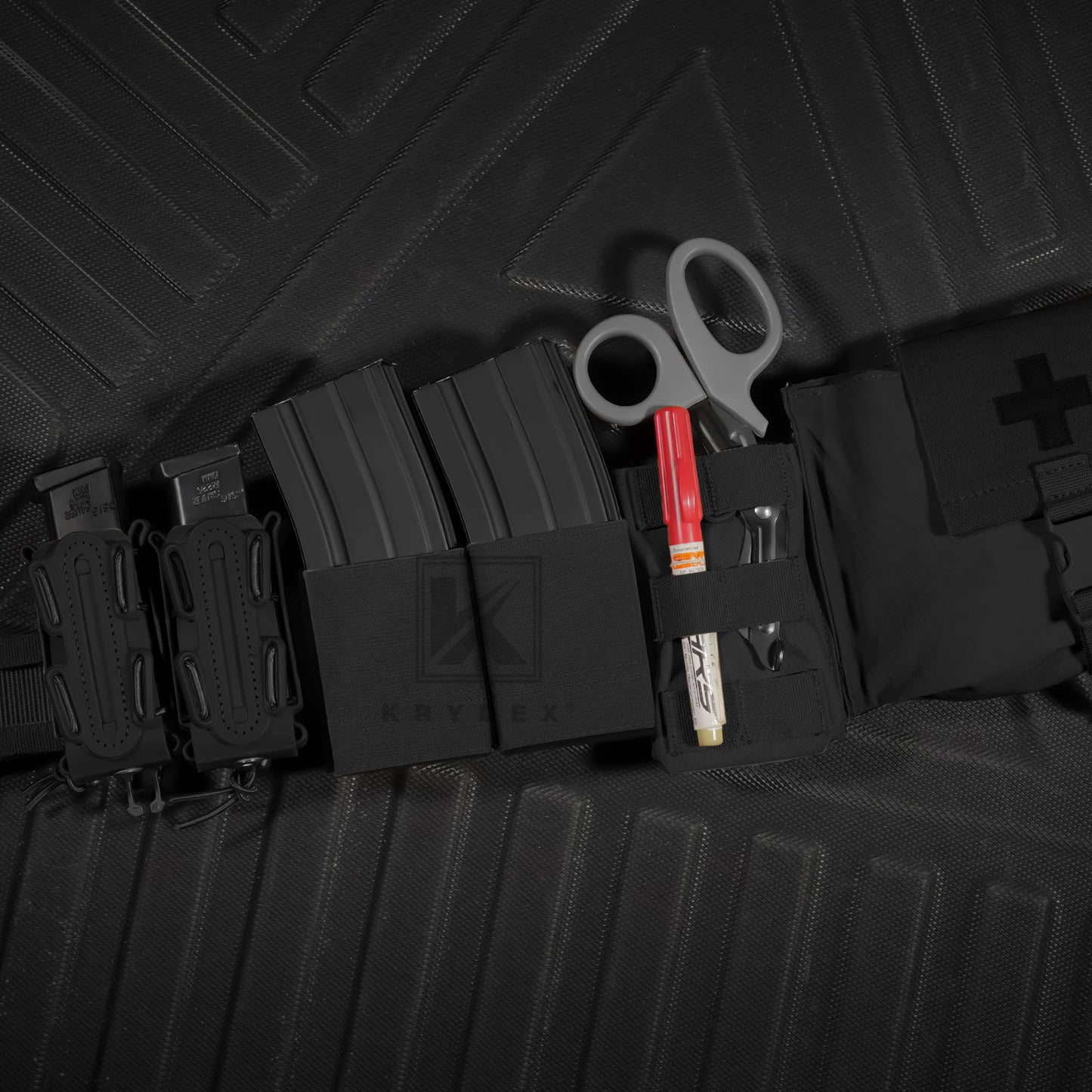 Krydex Tactical 5.56 Double Magazine Pouch M4 Mag Holder Duty Belt & Molle Compatible