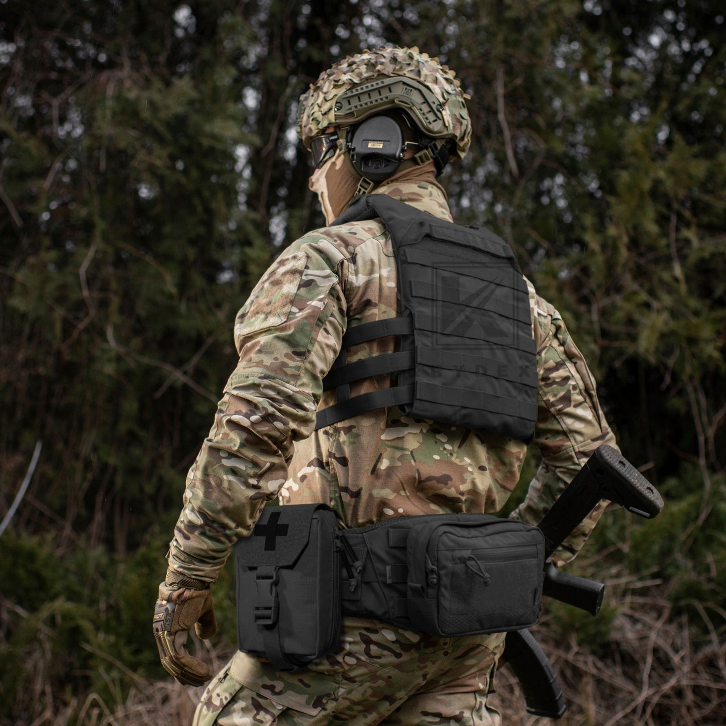 Krydex Tactical Rip Away Medical Pouch Tear Off First Aid IFAK Pouch Trauma Bag Molle & Belt Outdoor Emergency Survival Bag