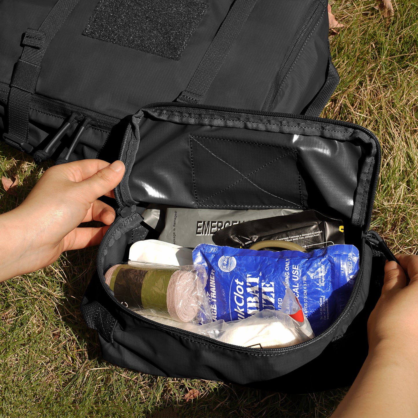 Krydex Tactical Travel Packing Organizer 70D Nylon Packing Cubes Waterproof Luggage Bags YKK Zipper 4pcs set