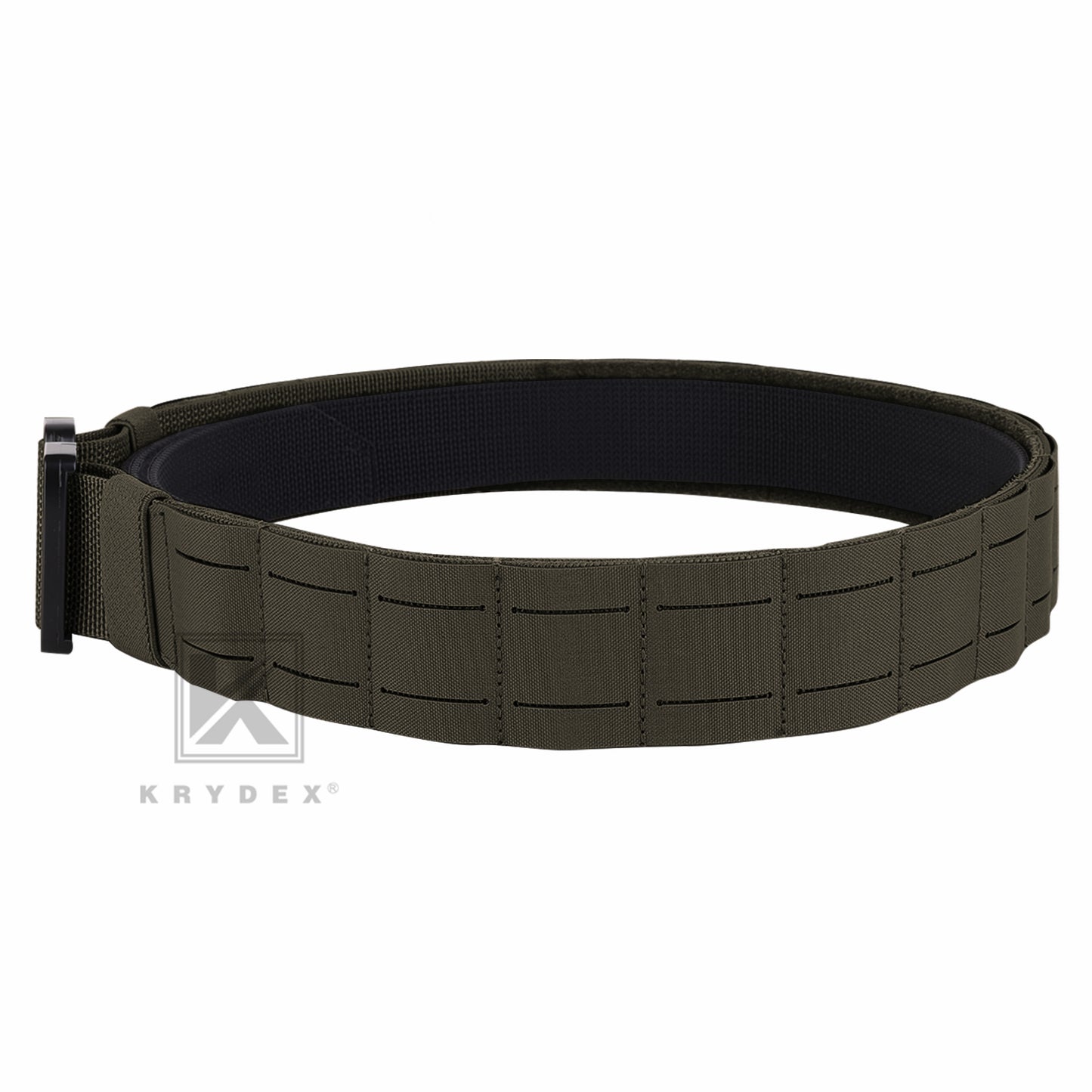Krydex Tactical Molle Belt Quick Release Duty Gun Shooting Belt Laser Molle Padded Load Bearing Stiffened Belt