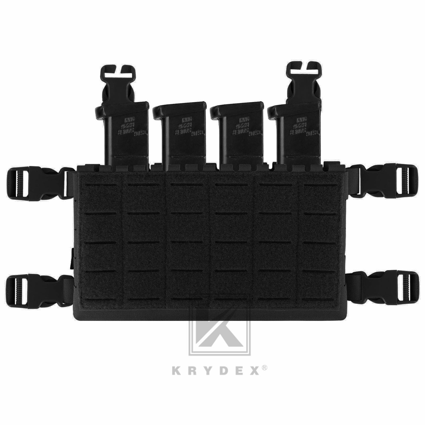 Krydex Tactical MK5 Micro Fight Chassis Laser Cut Chest Rig Lightweight Tactical Vest 5.56 MP7 Magazine Placard