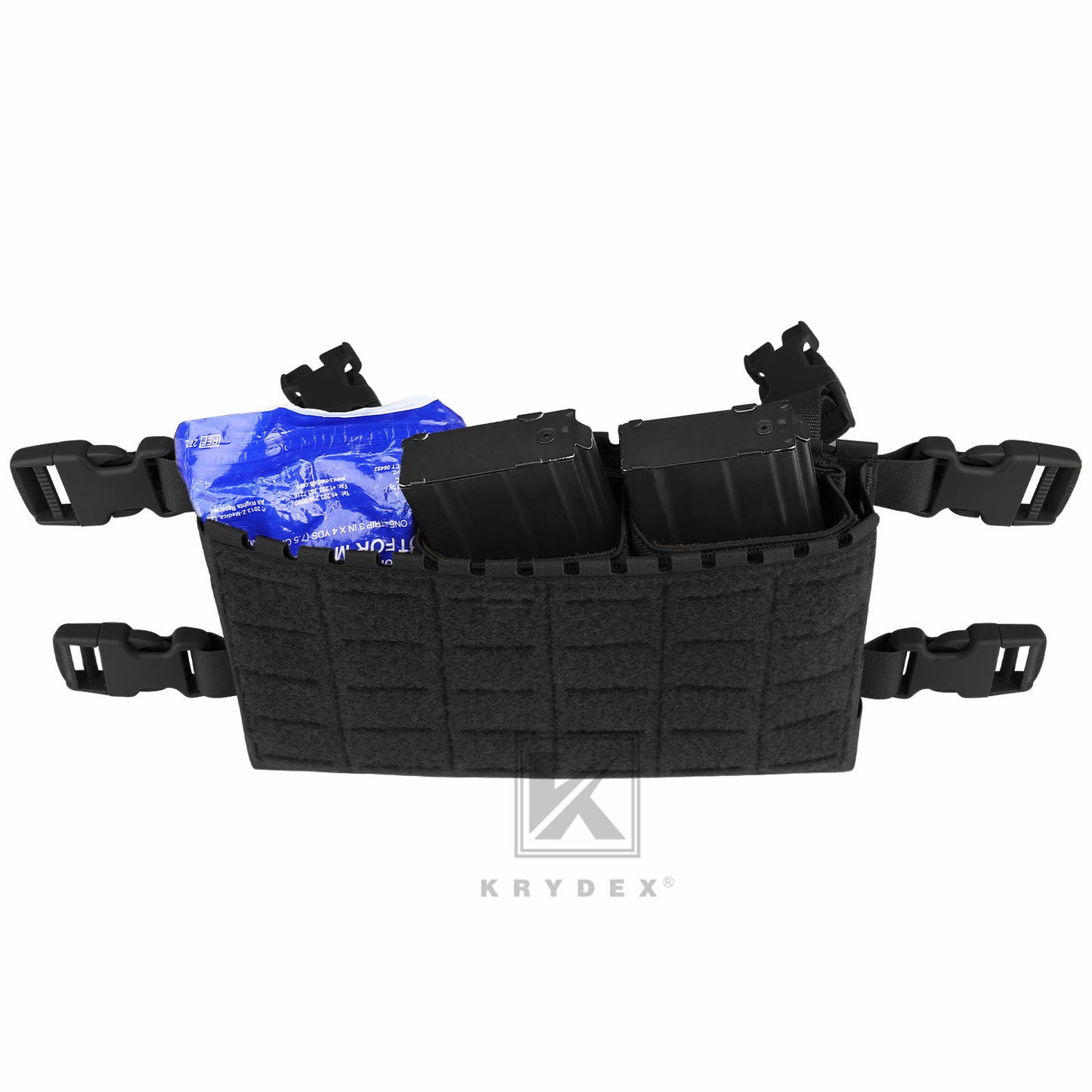 Krydex Tactical 556 Double Mag Insert Magazine Pouch D3CR Chest Rig MK3 Tactical Vest Placard Kangaroo