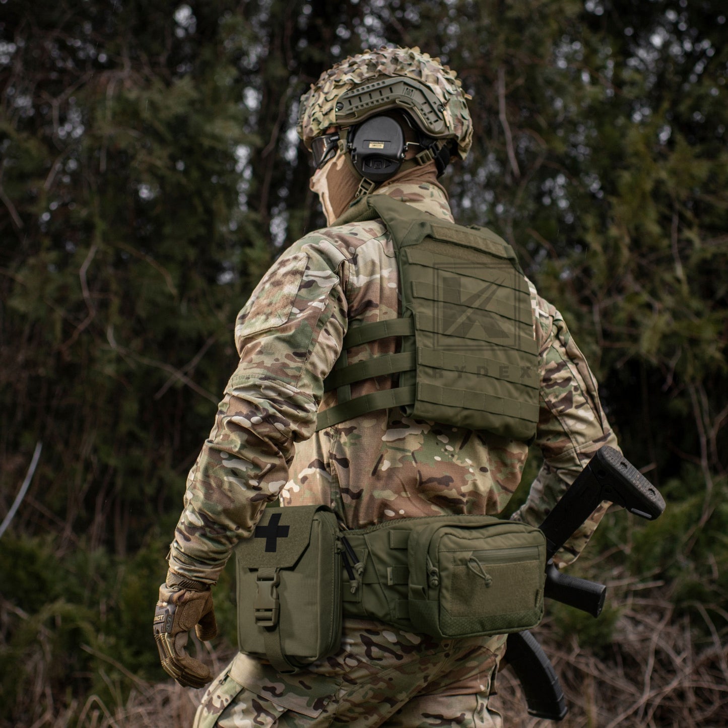 Krydex Tactical Rip Away Medical Pouch Tear Off First Aid IFAK Pouch Trauma Bag Molle & Belt Outdoor Emergency Survival Bag