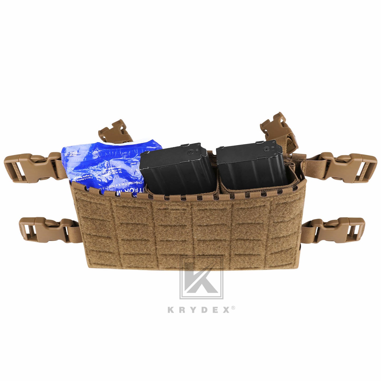 Krydex Tactical 556 Double Mag Insert Magazine Pouch D3CR Chest Rig MK3 Tactical Vest Placard Kangaroo