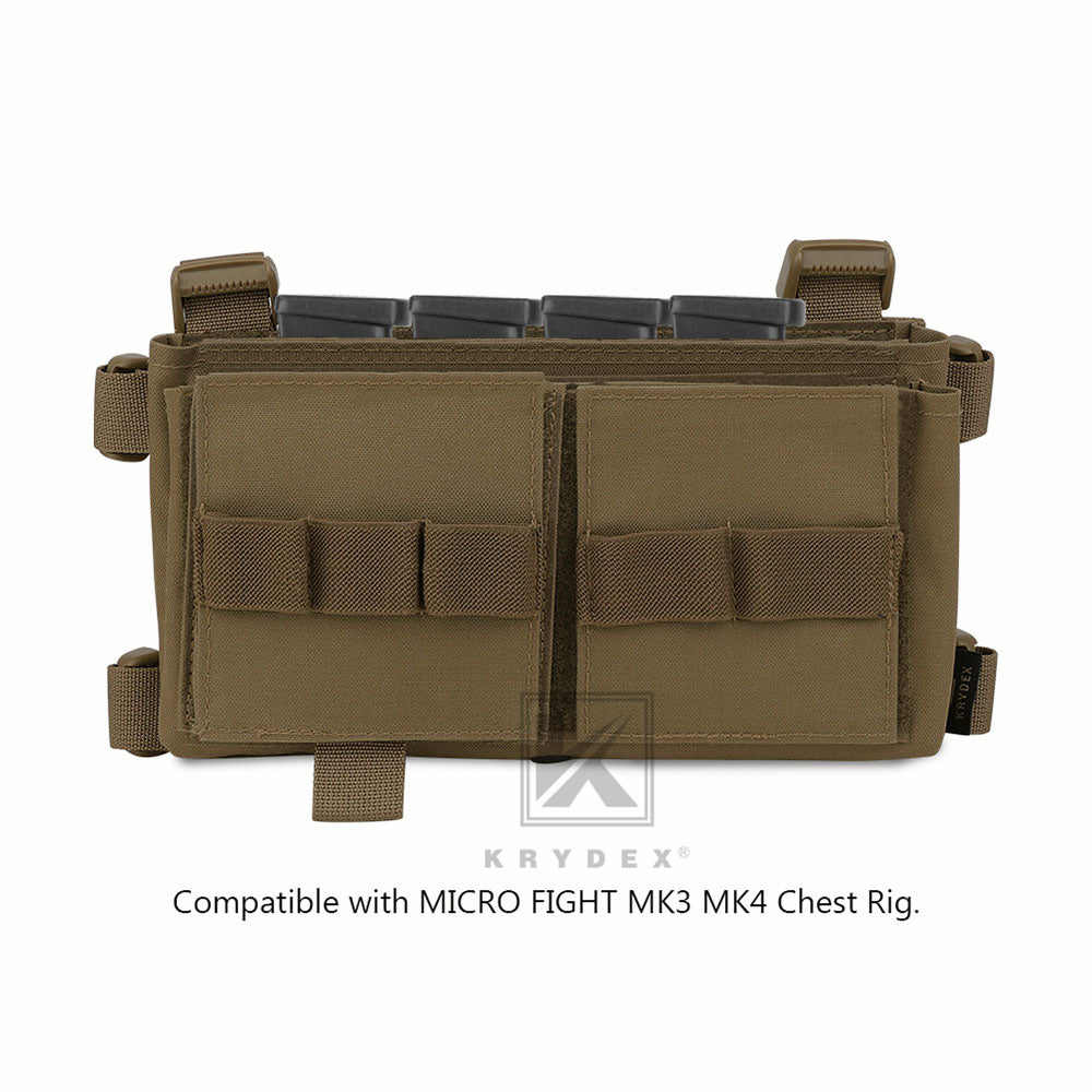 KRYDEX Quadruple Elastic Insert Pouch fit 1911 Mags for MK3 MK4 Chest Rig
