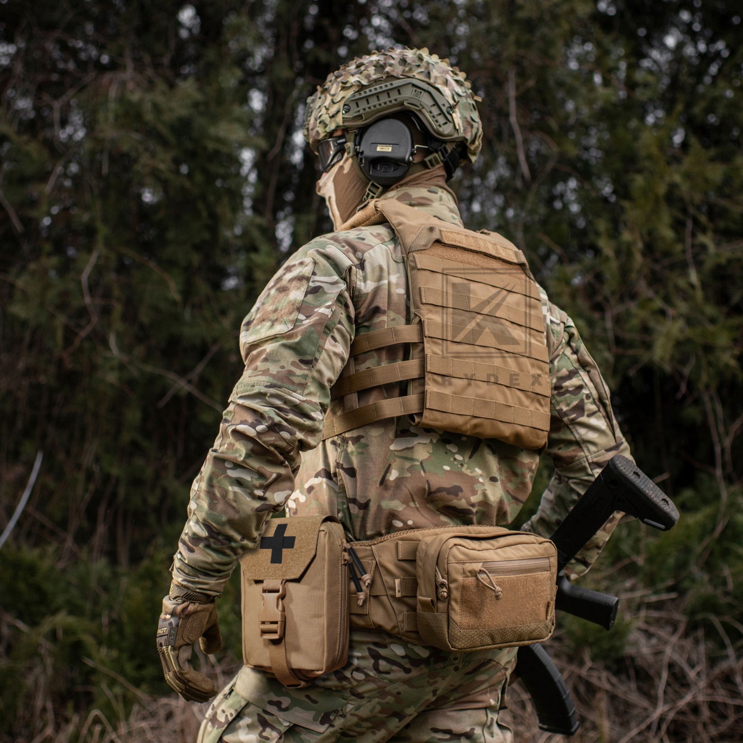 Krydex Tactical Rip Away Medical Pouch Tear Off First Aid IFAK Pouch Trauma Bag Molle & Belt Outdoor Emergency Survival Bag