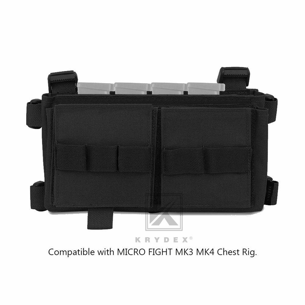 KRYDEX Quadruple Elastic Insert Pouch fit 1911 Mags for MK3 MK4 Chest Rig