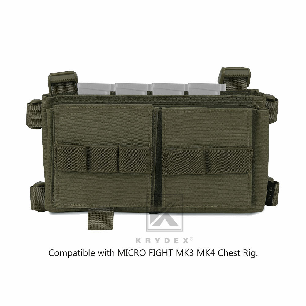 KRYDEX Quadruple Elastic Insert Pouch fit 1911 Mags for MK3 MK4 Chest Rig