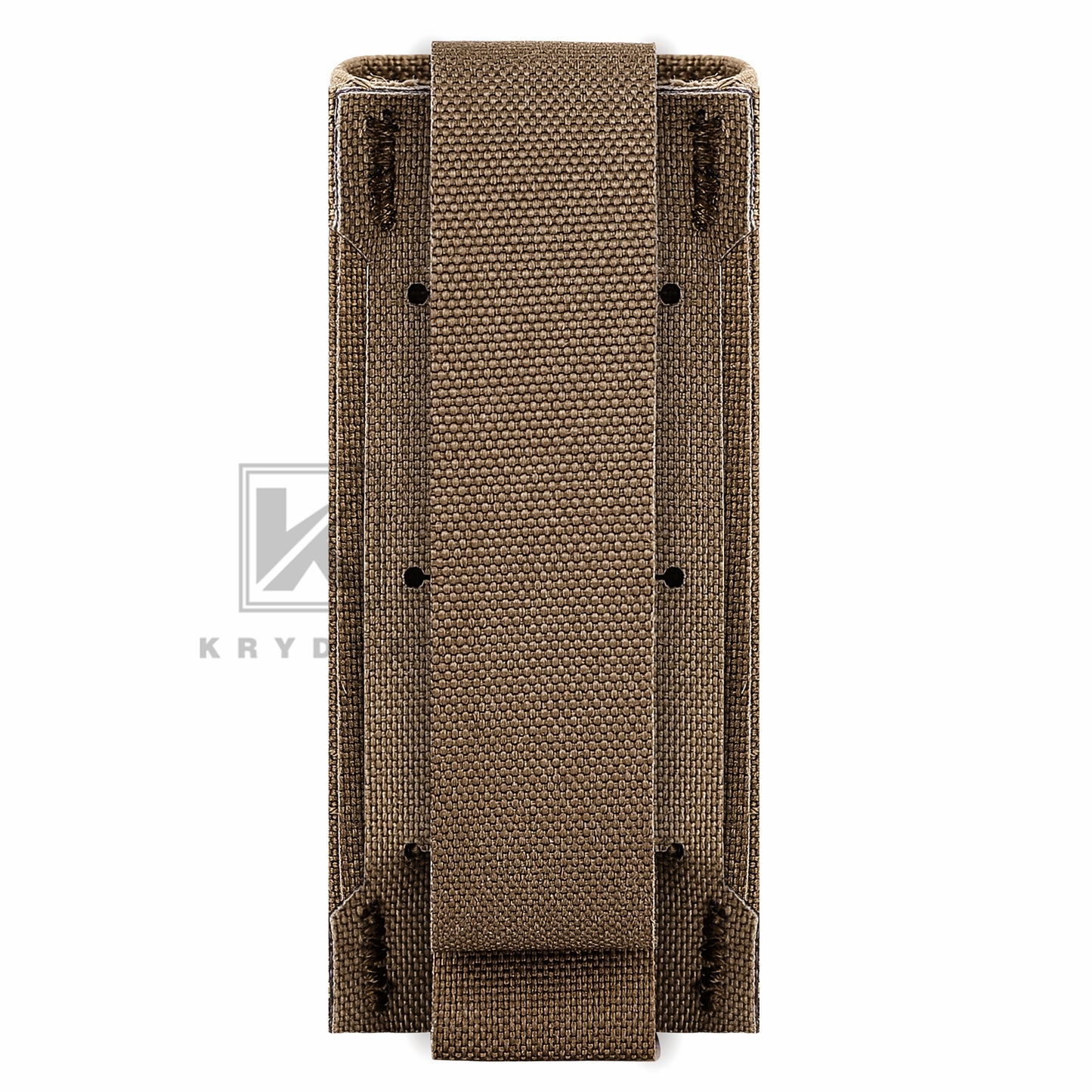 KRYDEX Tactical 9mm Single Pistol Magazine Pouch Mag Holder Duty Belt MOLLE Compatible
