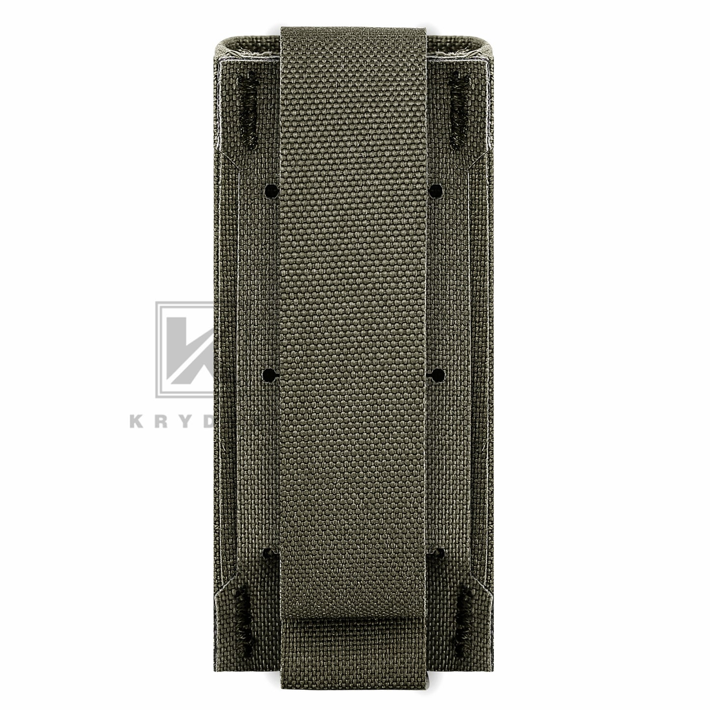 KRYDEX Tactical 9mm Single Pistol Magazine Pouch Mag Holder Duty Belt MOLLE Compatible