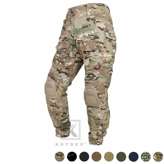 KRYDEX Combat Pants Tactical Cargo Trousers With Knee Pads