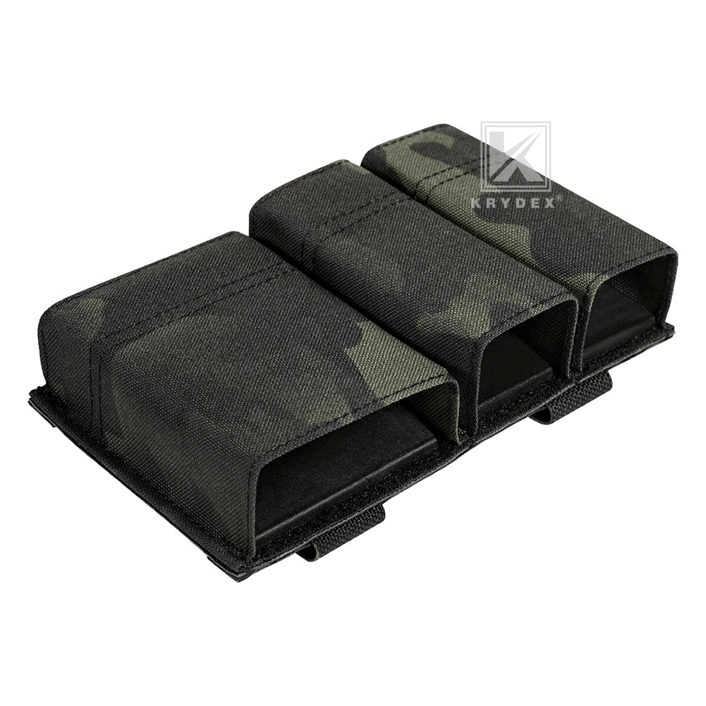 Krydex Tactical Double 9mm & 5.56 Magazine Pouch Mag Holder Duty Belt & Molle Compatible