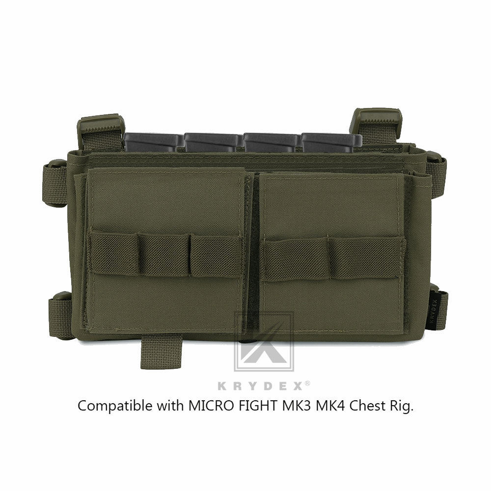 KRYDEX Quadruple Elastic Insert Pouch fit 1911 Mags for MK3 MK4 Chest Rig
