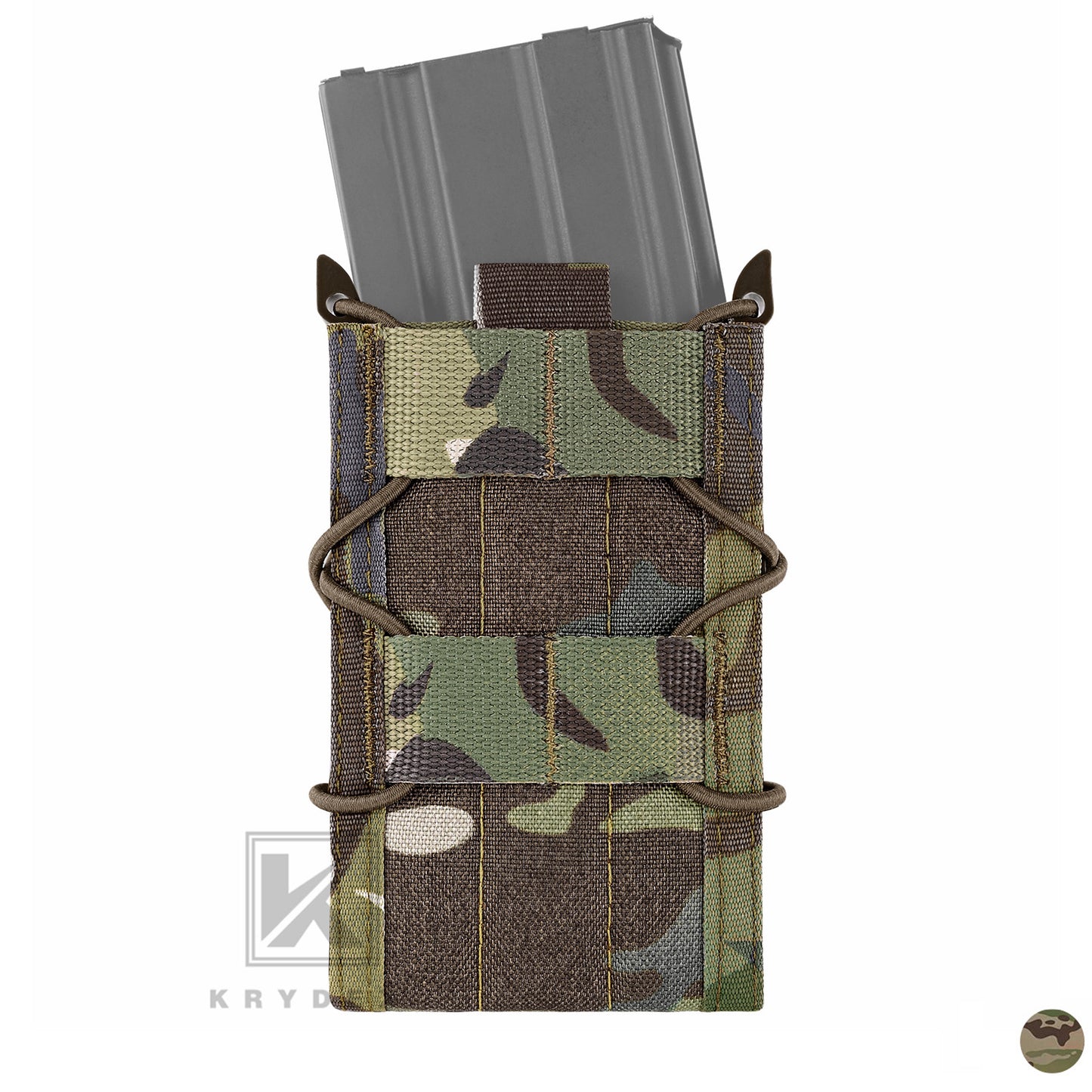KRYDEX Tactical Modular 5.56 .223 Single Open Top Magazine Pouch Mag Holder