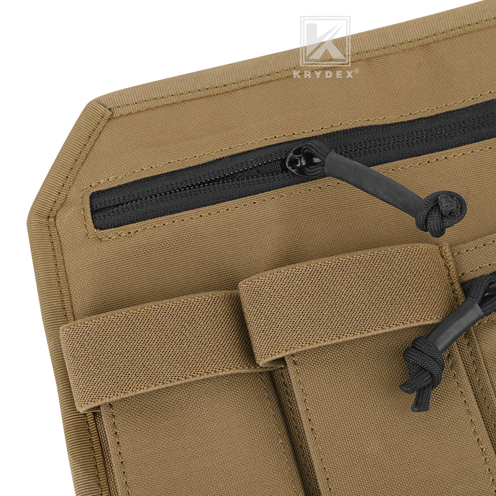Krydex Tactical Hook Backed Organizer Panel Admin Insert EDC Pouch for Backpack Range Bag Accessory organizer Outdoor survival gear panel
