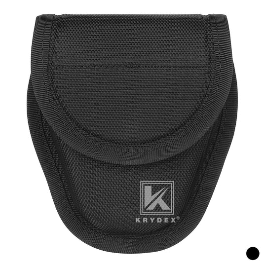 Krydex Hidden Snap Classic Handcuff Case Single Handcuff Pouch Fits 2” & 2.25” Duty Belt For Police Law Enforcement & Security Guard Equipment
