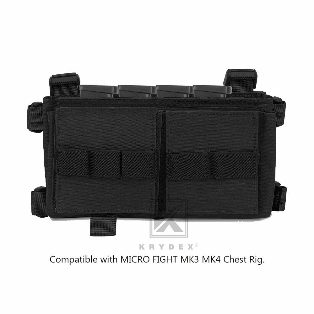 KRYDEX Quadruple Elastic Insert Pouch fit 1911 Mags for MK3 MK4 Chest Rig