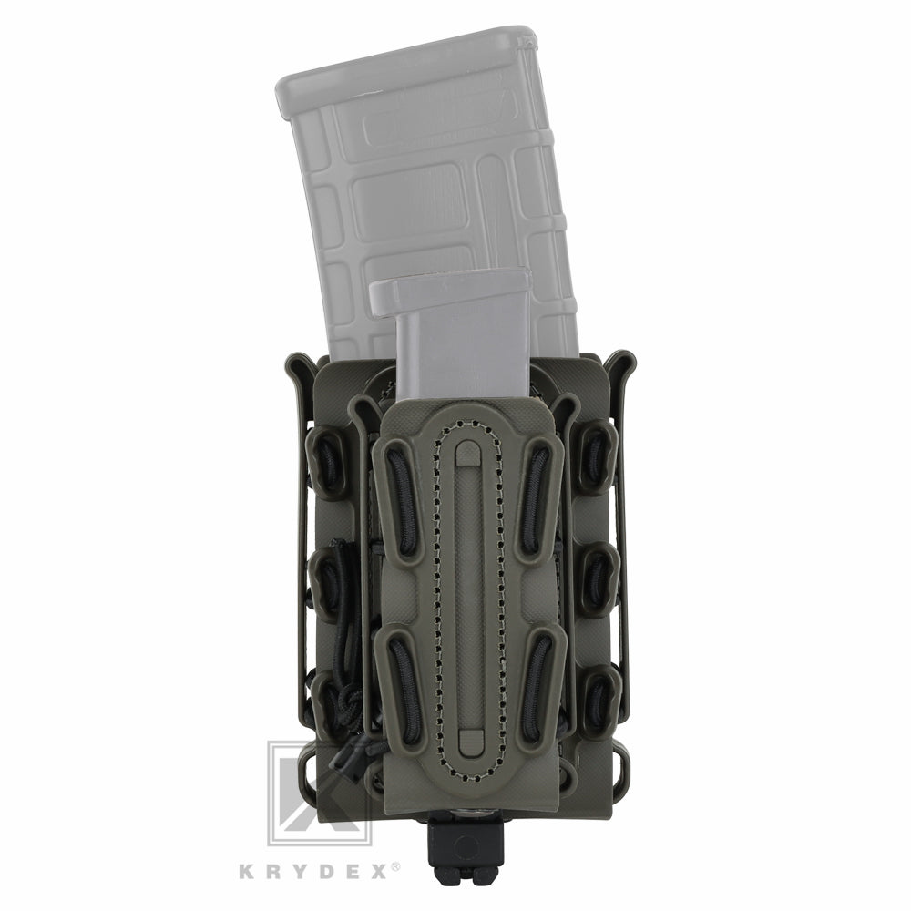 KRYDEX Soft Shell Magazine Pouch for 5.56mm 7.62mm & 9mm Pistol Mag Molle Clip
