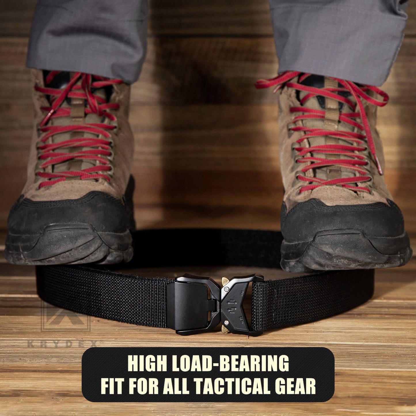 KRYDEX Quick Release 1.5" Heavy Duty Tactical Belt 2-Ply Nylon Metal Flip Top Buckle