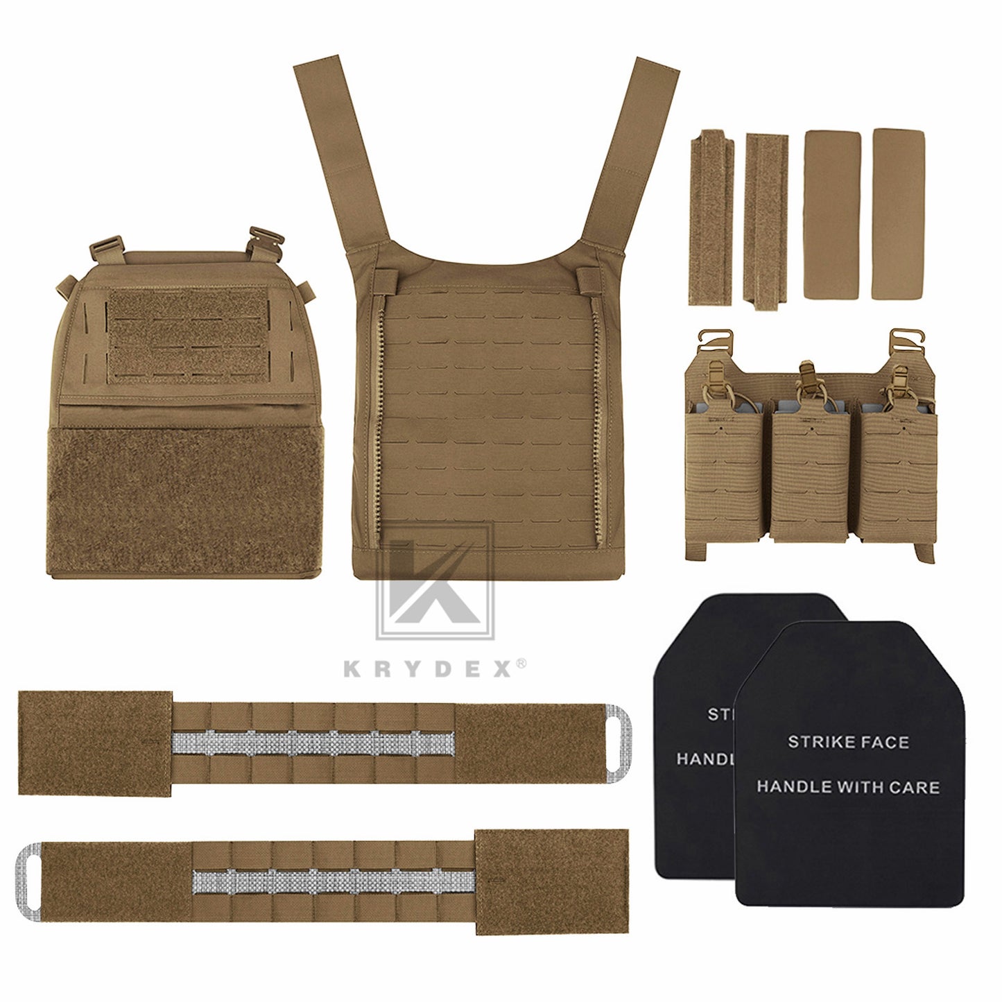 KRYDEX FCPC V5 Plate Carrier with Tegris Assault Cummerbund and KTAR Front Flap