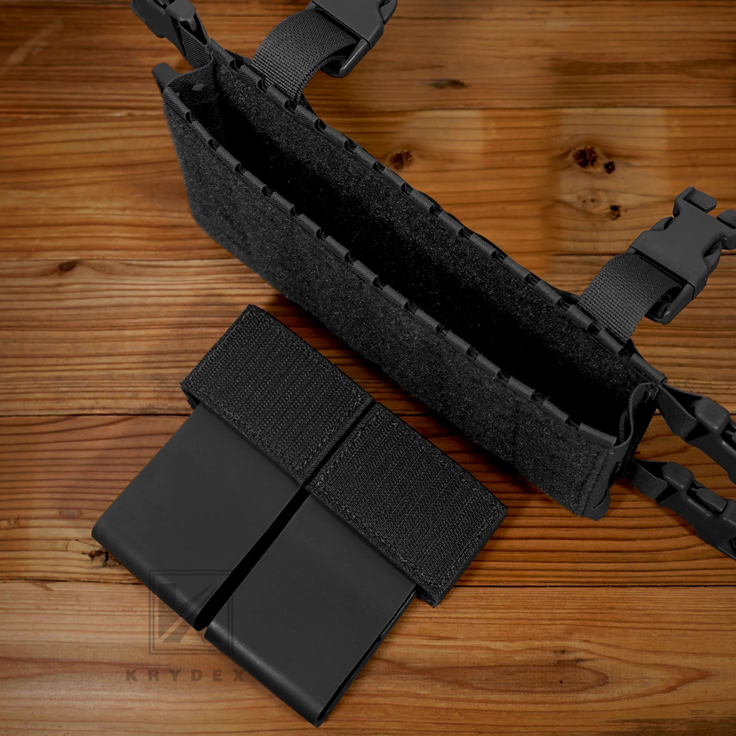 Krydex Tactical 556 Double Mag Insert Magazine Pouch D3CR Chest Rig MK3 Tactical Vest Placard Kangaroo
