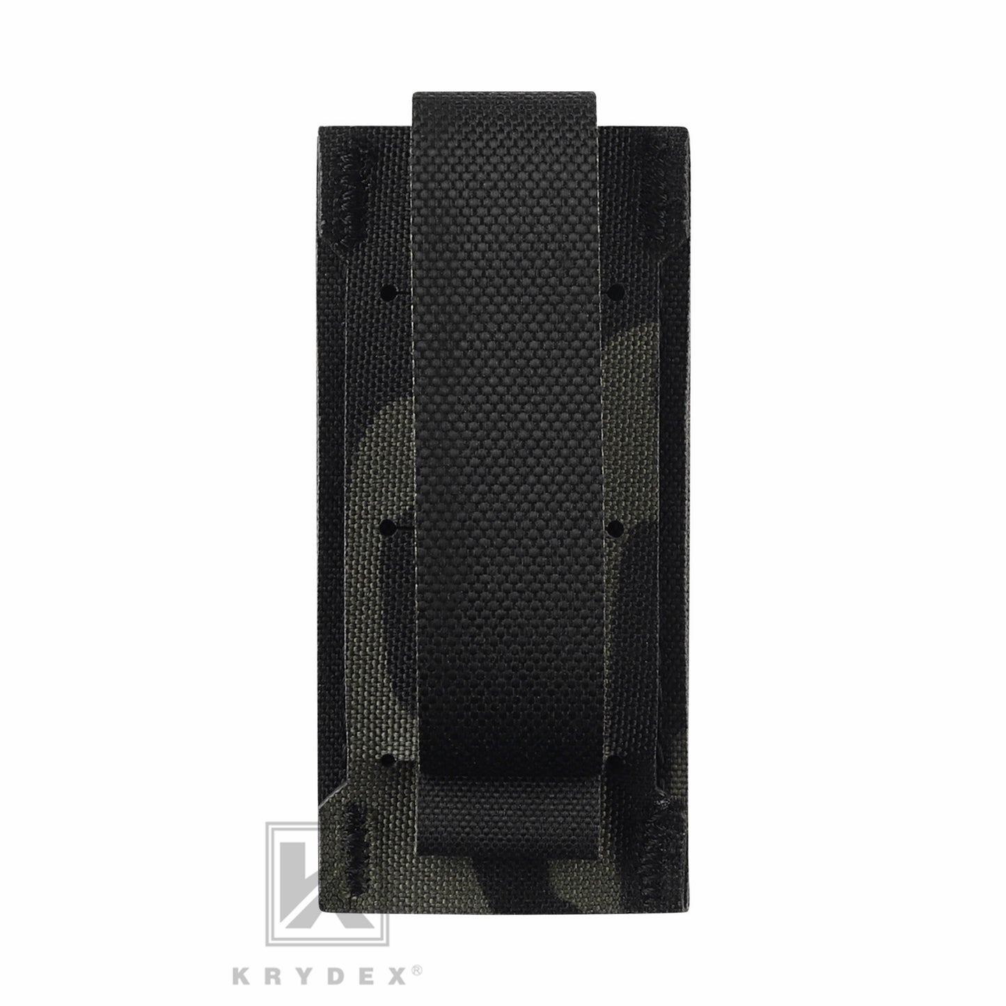KRYDEX Tactical 9mm Single Pistol Magazine Pouch Mag Holder Duty Belt MOLLE Compatible