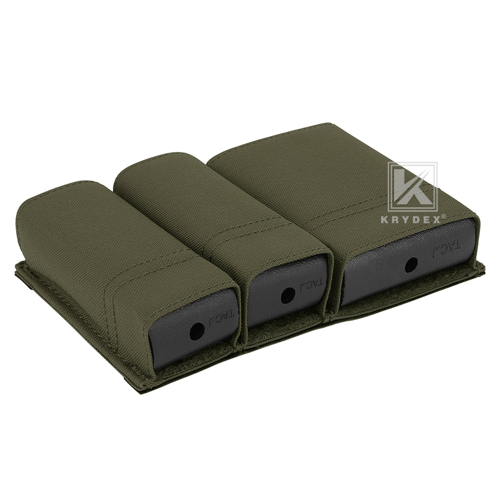 Krydex Tactical Double 9mm & 5.56 Magazine Pouch Mag Holder Duty Belt & Molle Compatible