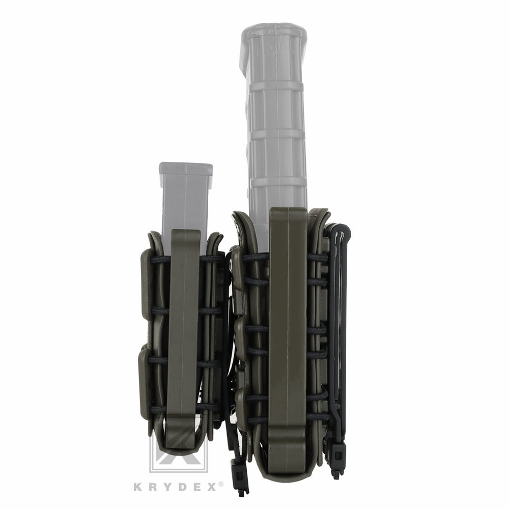 KRYDEX Soft Shell Magazine Pouch for 5.56mm 7.62mm & 9mm Pistol Mag Molle Clip