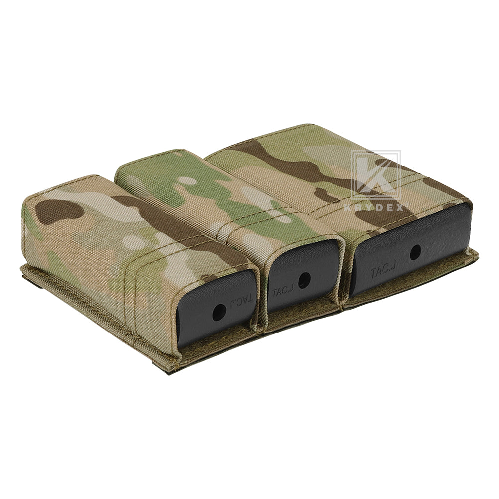 Krydex Tactical Double 9mm & 5.56 Magazine Pouch Mag Holder Duty Belt & Molle Compatible