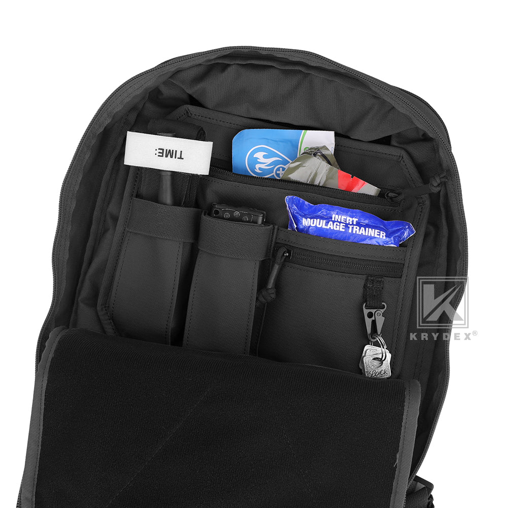 Krydex Tactical Hook Backed Organizer Panel Admin Insert EDC Pouch for Backpack Range Bag Accessory organizer Outdoor survival gear panel