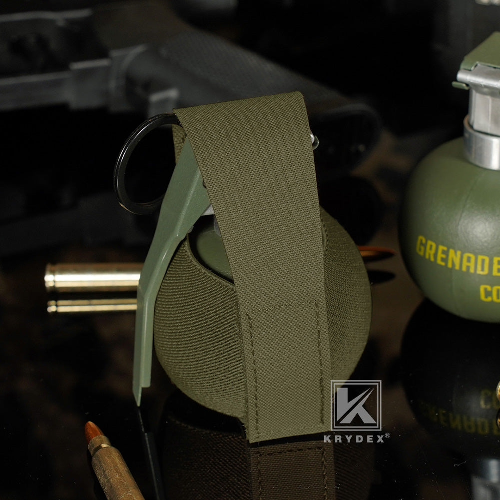 Krydex Tactical Elastic Frag Grenade Pouch MOLLE PALS & Belt system