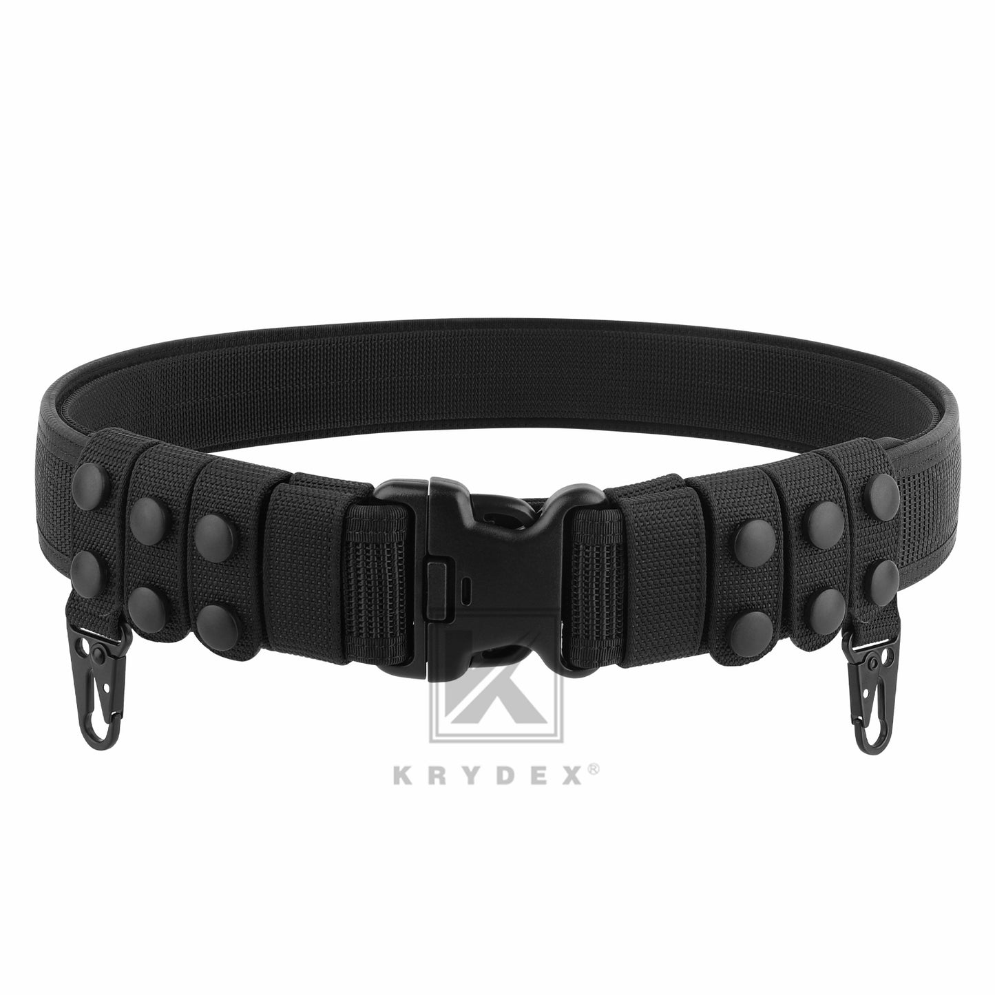 Krydex Police Duty Belt 2" Law Enforcement Officer Nylon Outer 1.5" Inner Belt + 6 Keepers
