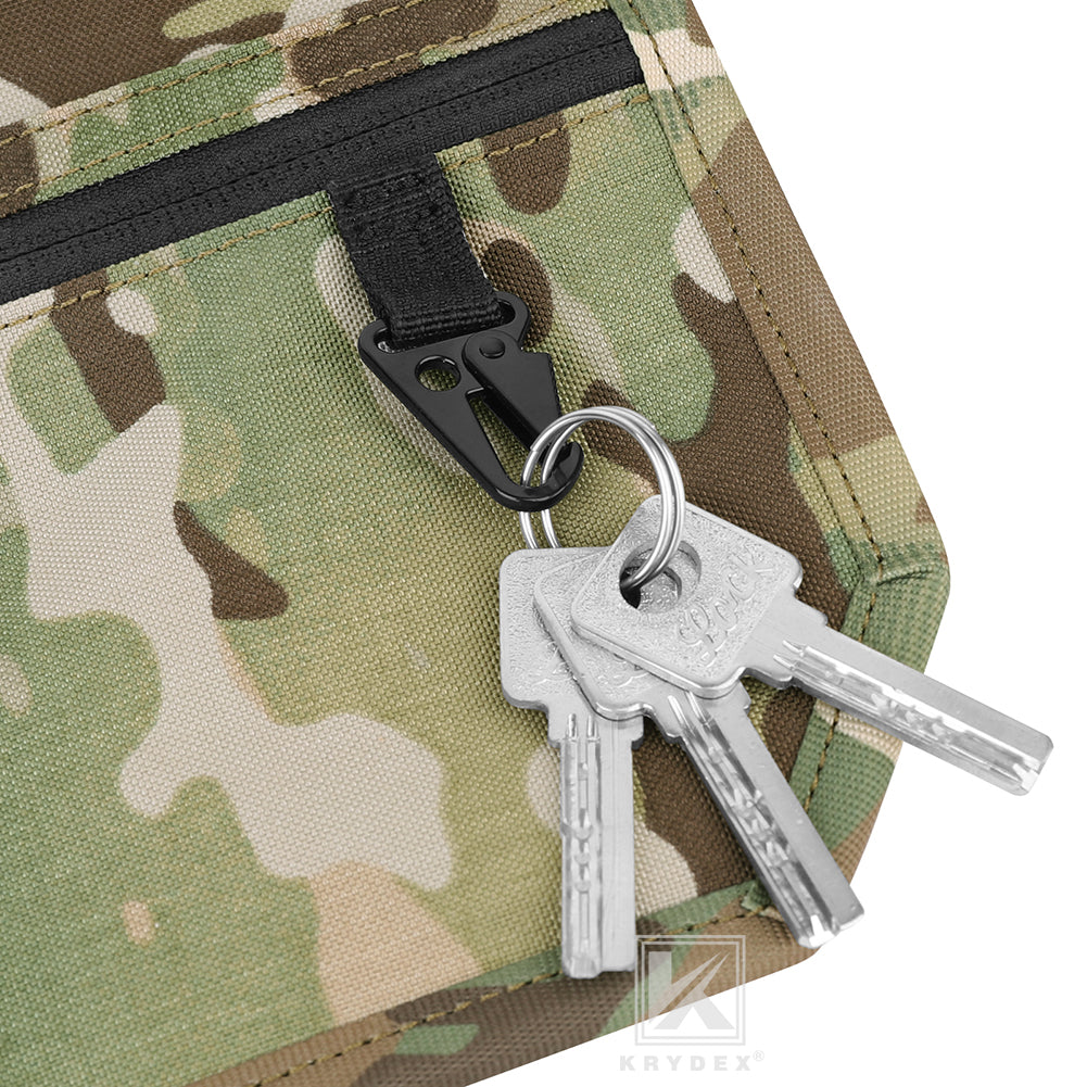 Krydex Tactical Hook Backed Organizer Panel Admin Insert EDC Pouch for Backpack Range Bag Accessory organizer Outdoor survival gear panel