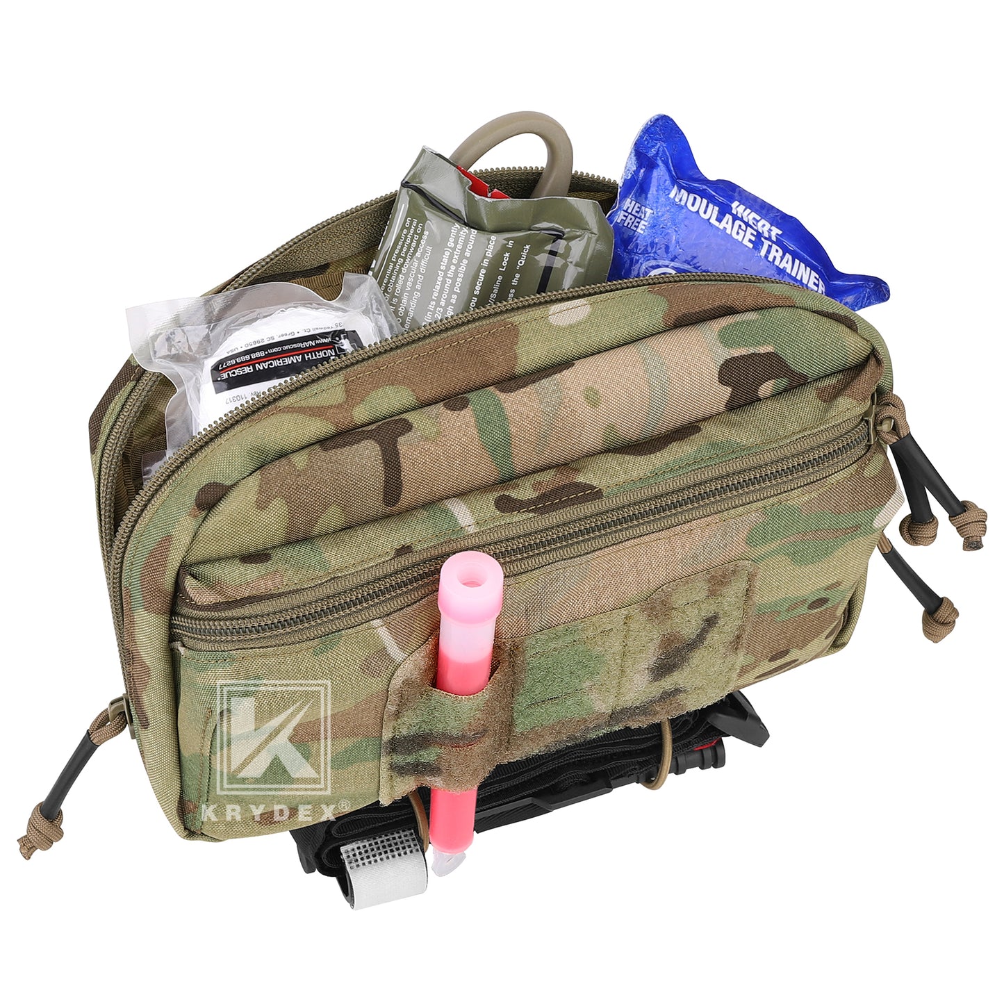 Krydex Tactical GP Pouch Modular MOLLE Utility Pouch Front Pocket for Vest and Chest Rig