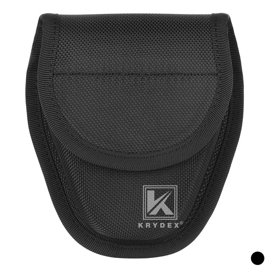 Krydex Hidden Snap Classic Handcuff Case Double Handcuff Pouch Fits 2” & 2.25” Duty Belt For Police Law Enforcement & Security Guard Equipment
