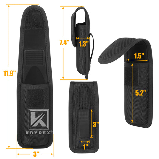 Krydex MK4 Pepper Spray Holder OC Spray Nylon Holster Canisters Pouch for Duty Belt Police Security Law Enforcement Sheriff