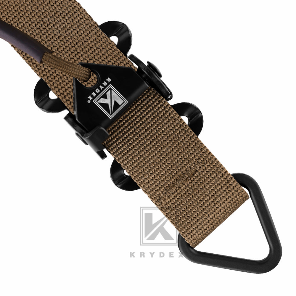 KRYDEX Tactical Rifle Single Point Sling Padded Modular Sub Gun Shoulder Strap Slingster Rapid Adjust