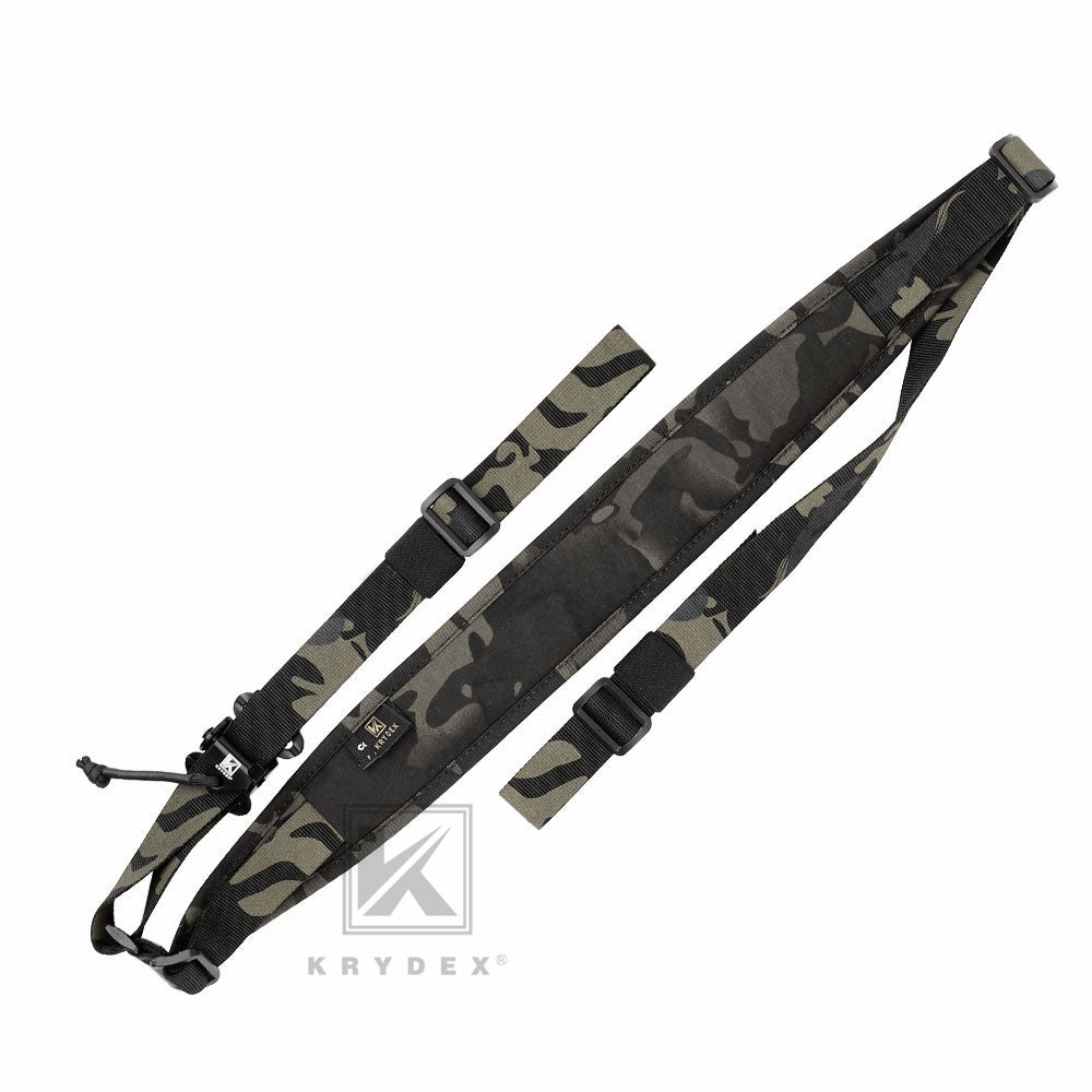 KRYDEX Modular Slingster Sling Tactical Wide Padded Pull Tab 2 Point Quick Adjustable Rifle Gun Sling