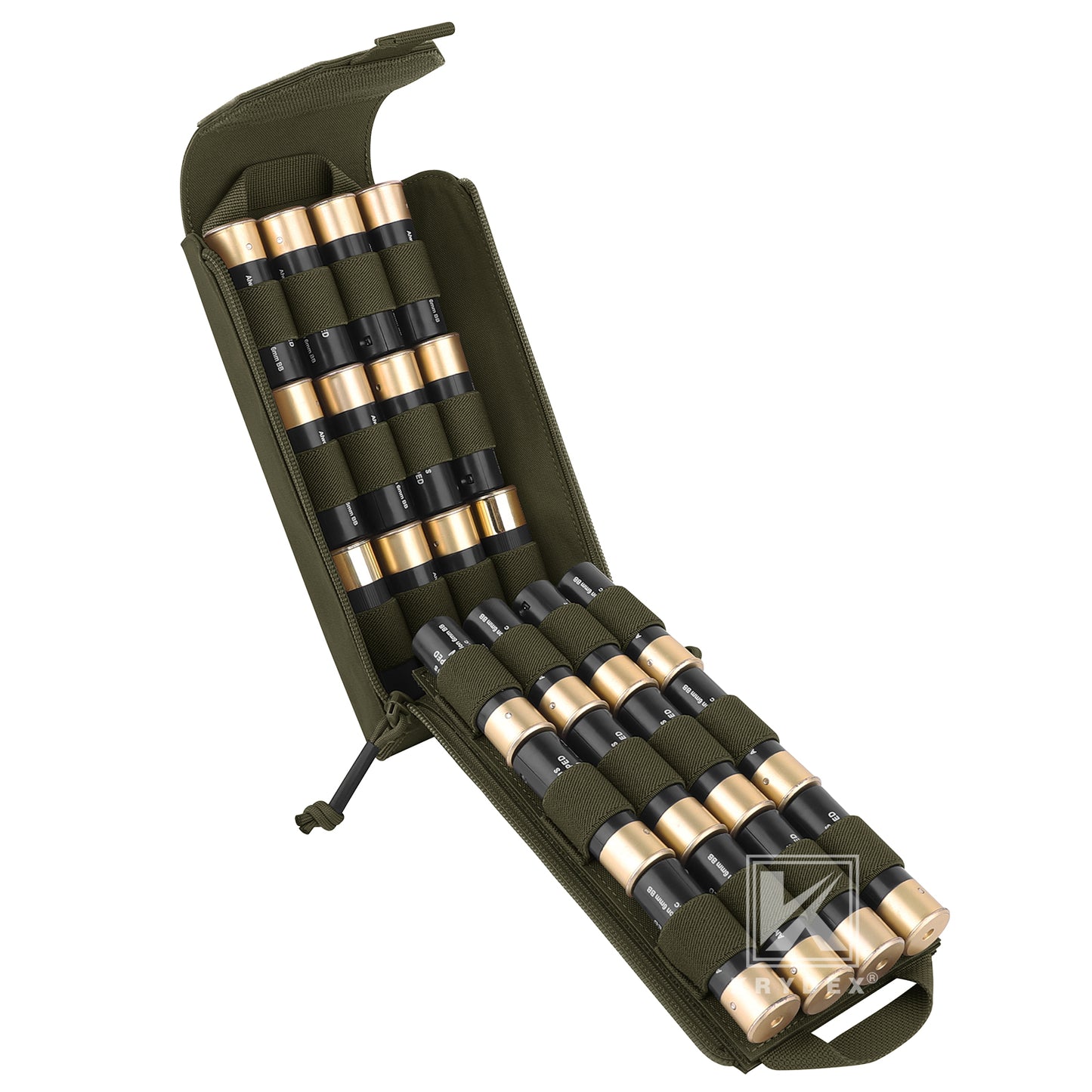Krydex Tactical Rip Away Shot Shell Holder for 8 Guage 12 Guage Shotgun Cartridge Hunter Ammo Pouch