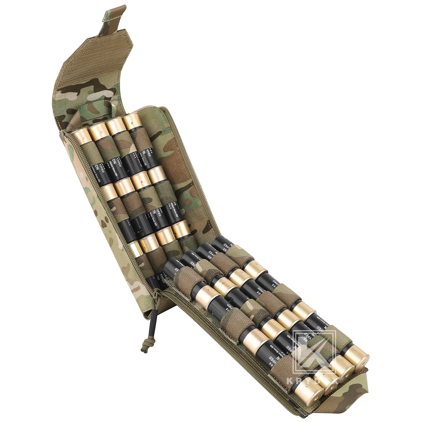 Krydex Tactical Rip Away Shot Shell Holder for 8 Guage 12 Guage Shotgun Cartridge Hunter Ammo Pouch