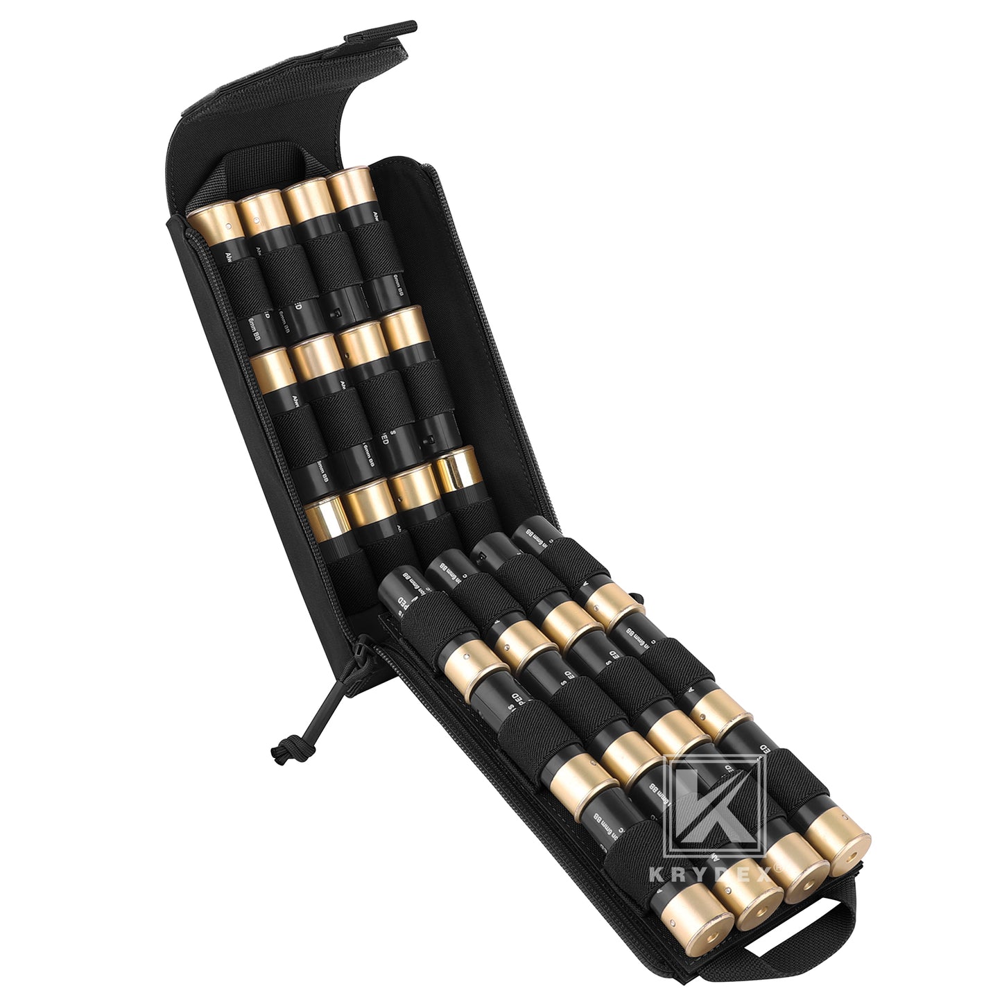 Krydex Tactical Rip Away Shot Shell Holder for 8 Guage 12 Guage Shotgun Cartridge Hunter Ammo Pouch