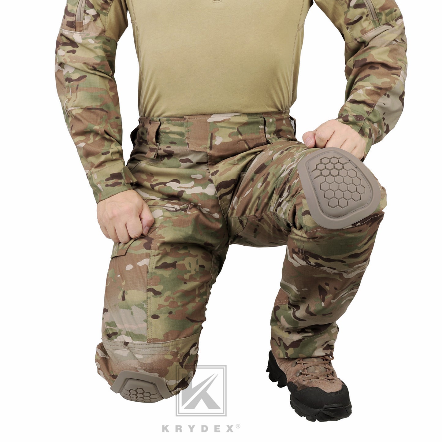 Krydex Tactical Men’s Combat Pants with Knee Pads Uniform Trousers