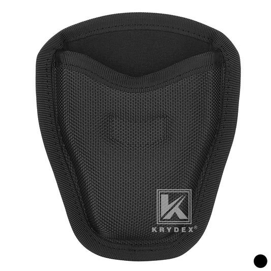 Krydex Open Top Handcuff Case Single Classic Handcuff Pouch Fits 2” & 2.25” Duty Belt For Police Law Enforcement & Security Guard Equipment