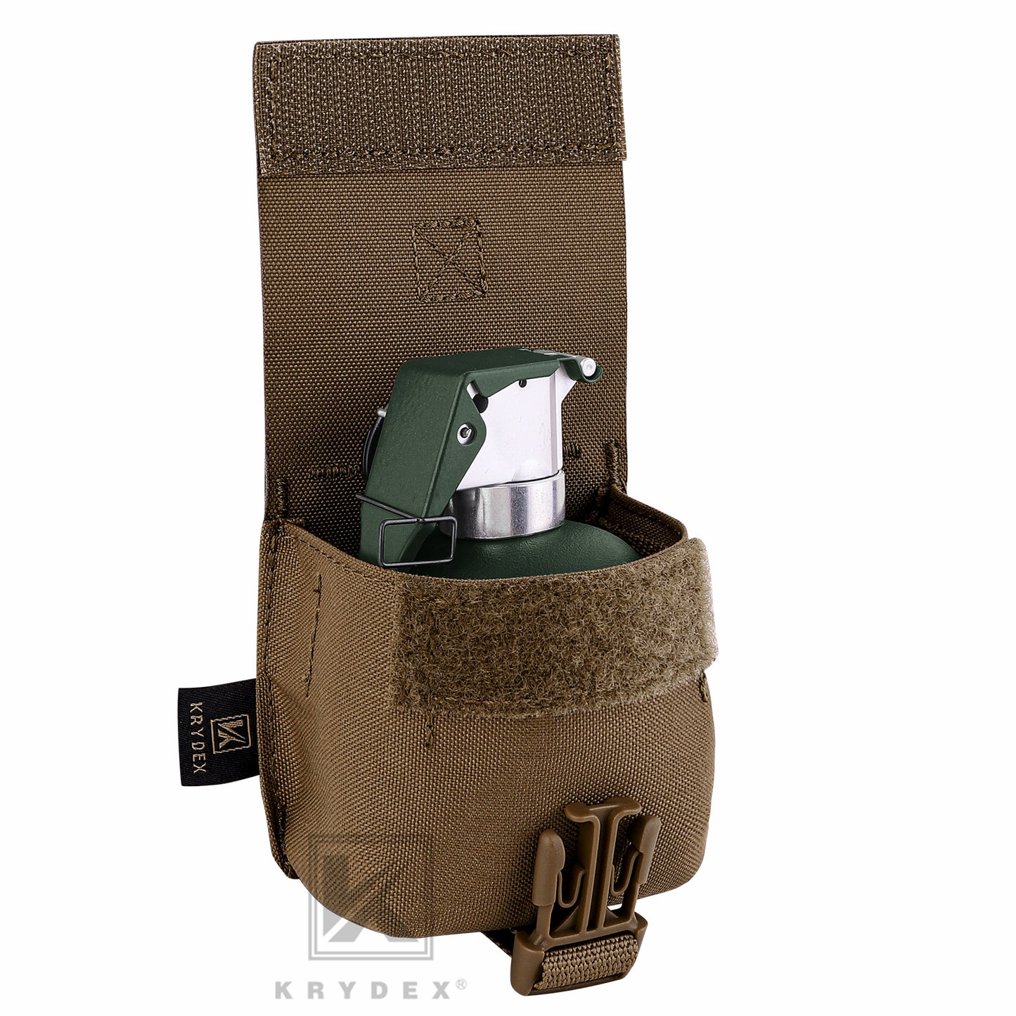 KRYDEX Tactical Frag Grenade Pouch MOLLE PALS & Belt System Small Handy EDC Glove Pouch