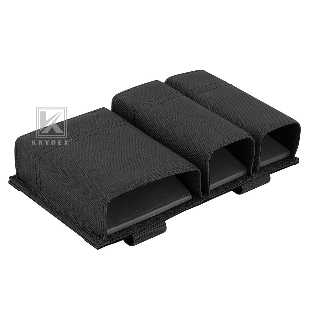 Krydex Tactical Double 9mm & 5.56 Magazine Pouch Mag Holder Duty Belt & Molle Compatible