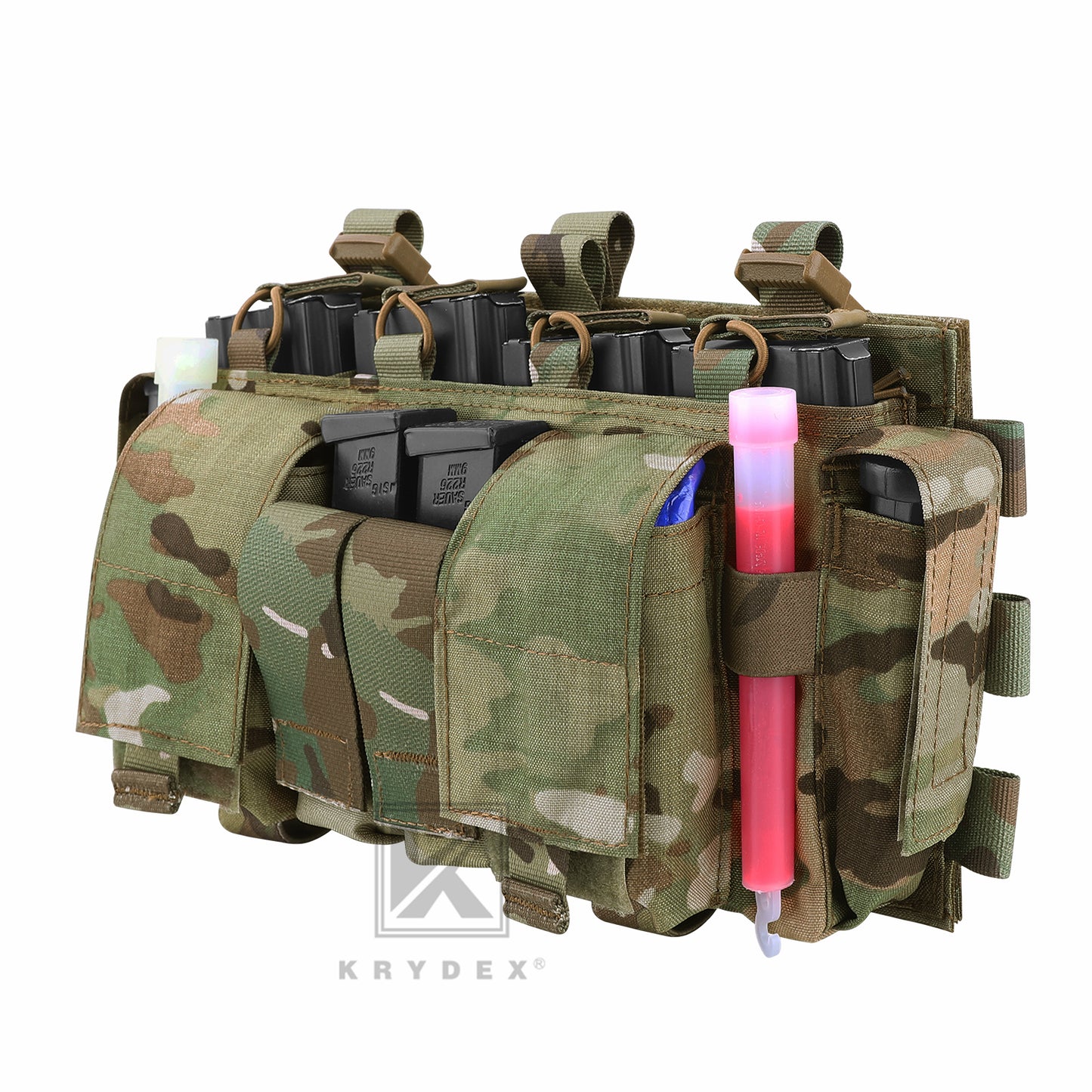 KRYDEX Tactical MF IV Placard 556 & 9mm Magazine Pouch for SCARAB Plate Carrier Vest